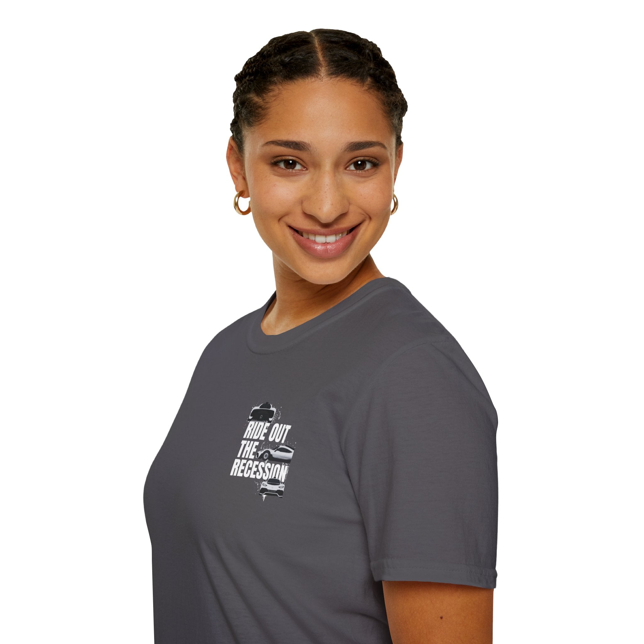 RIDE OUT THE RECESSION RACING TEE