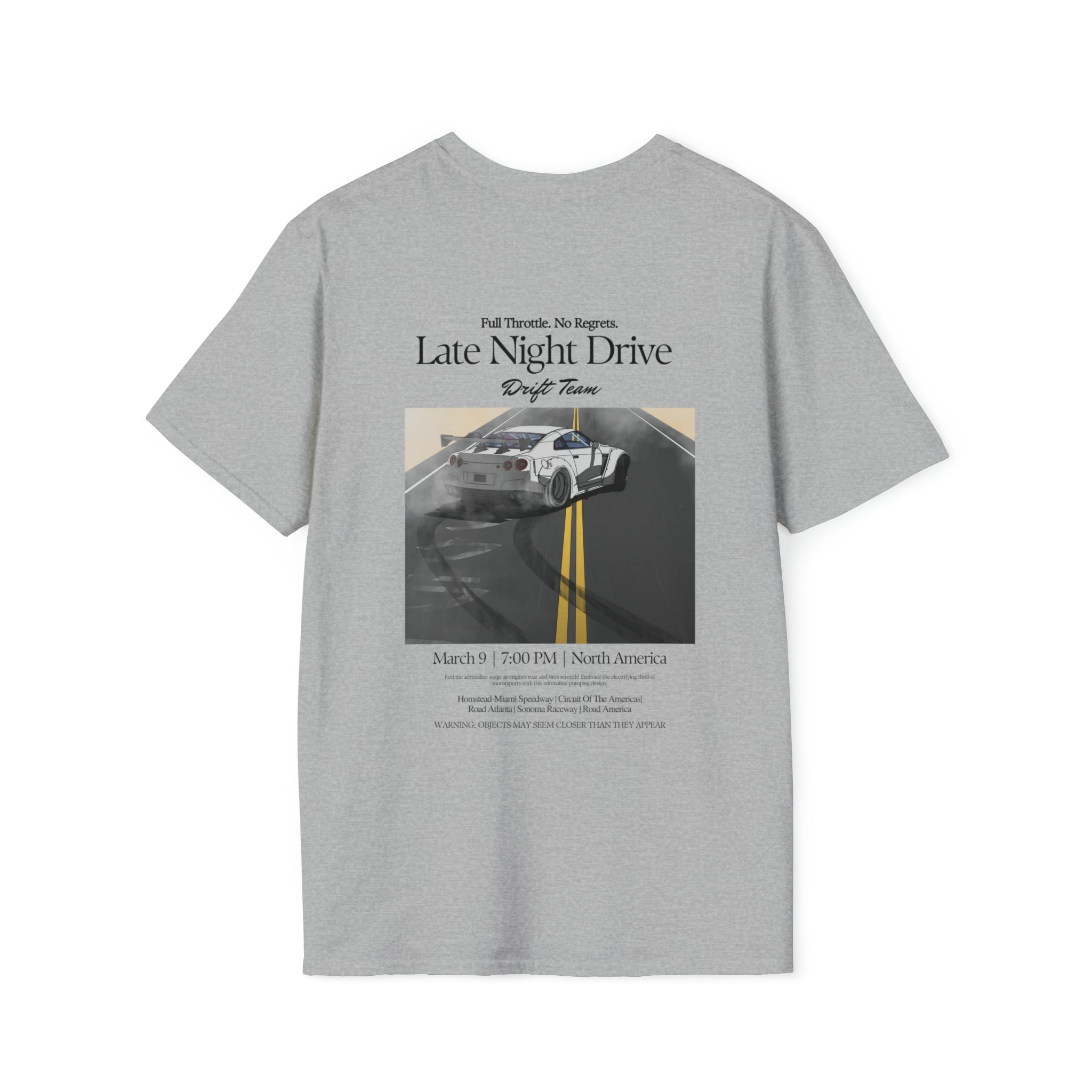 LATE NIGHT DRIVE DRIFTING TEE