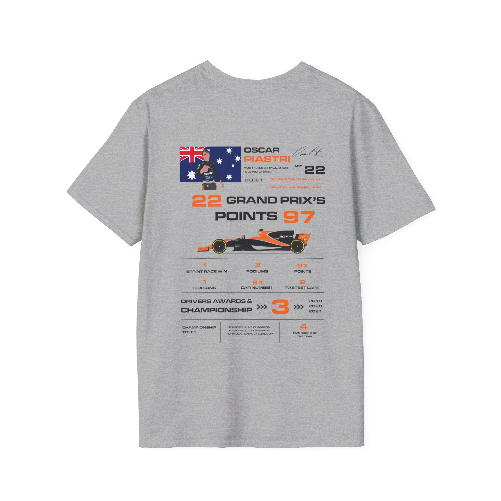 OSCAR PIASTRI FORMULA ONE TEE