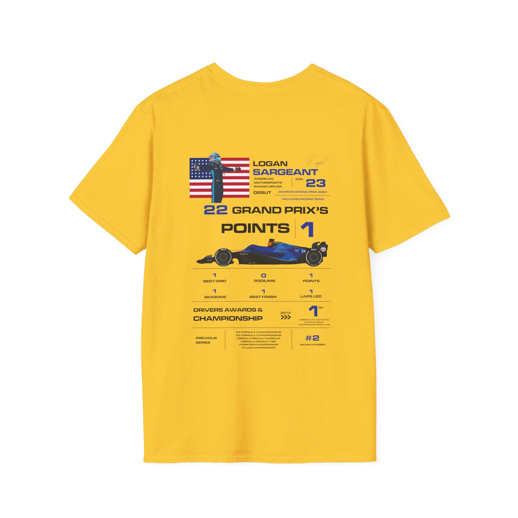 LOGAN SARGEANT FORMULA ONE TEE
