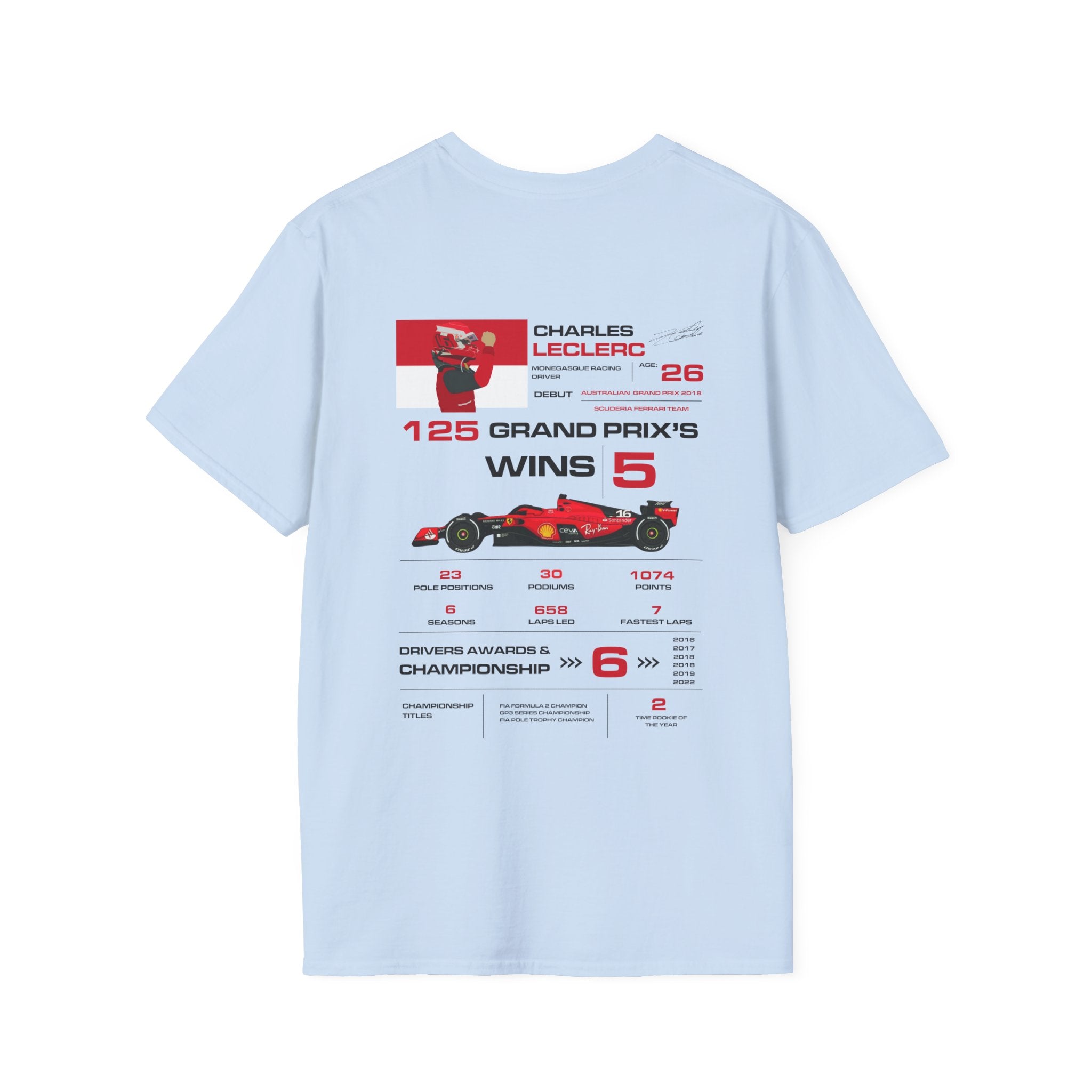 CHARLES LECLERC FORMULA ONE TEE