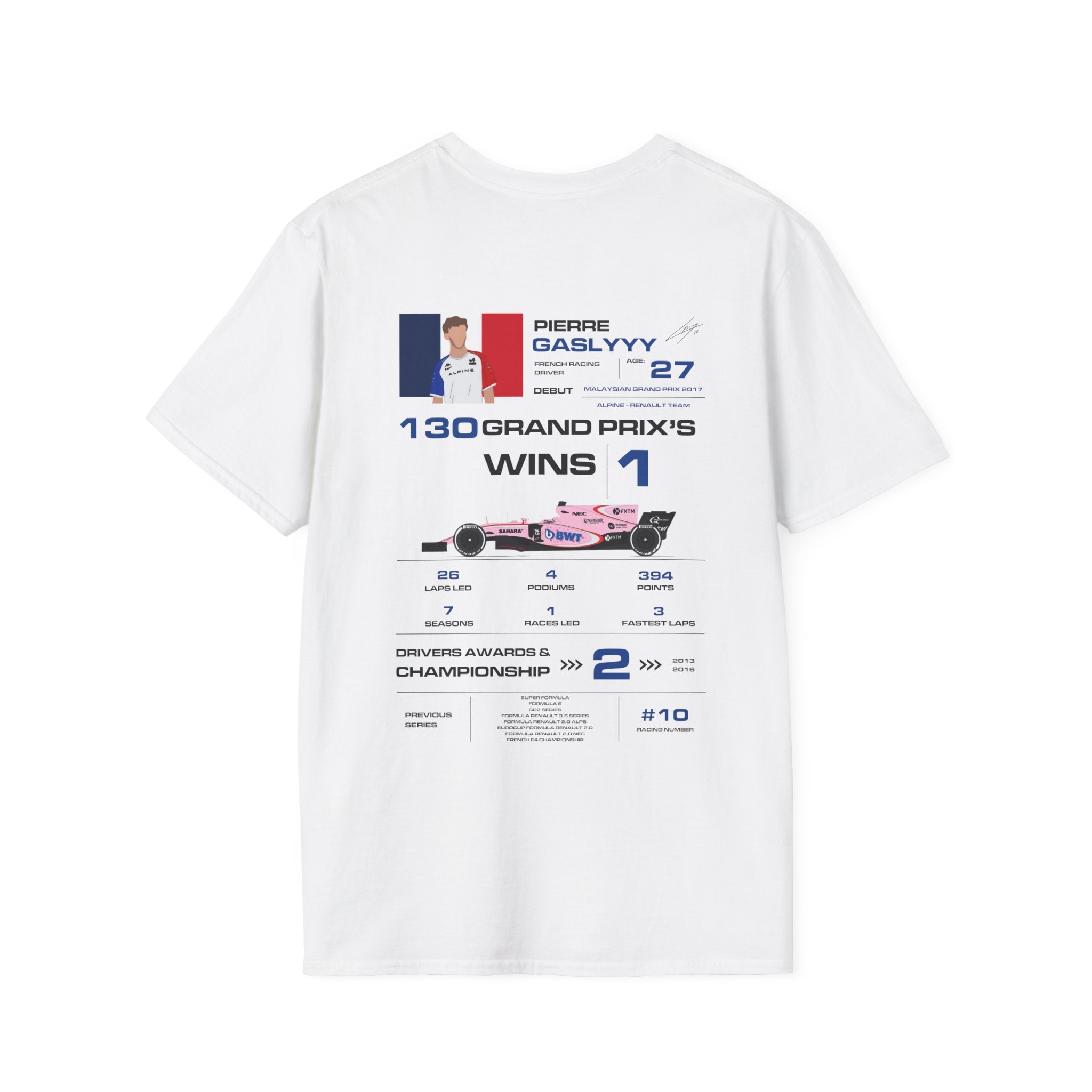 PIERRE GASLY FORMULA ONE TEE