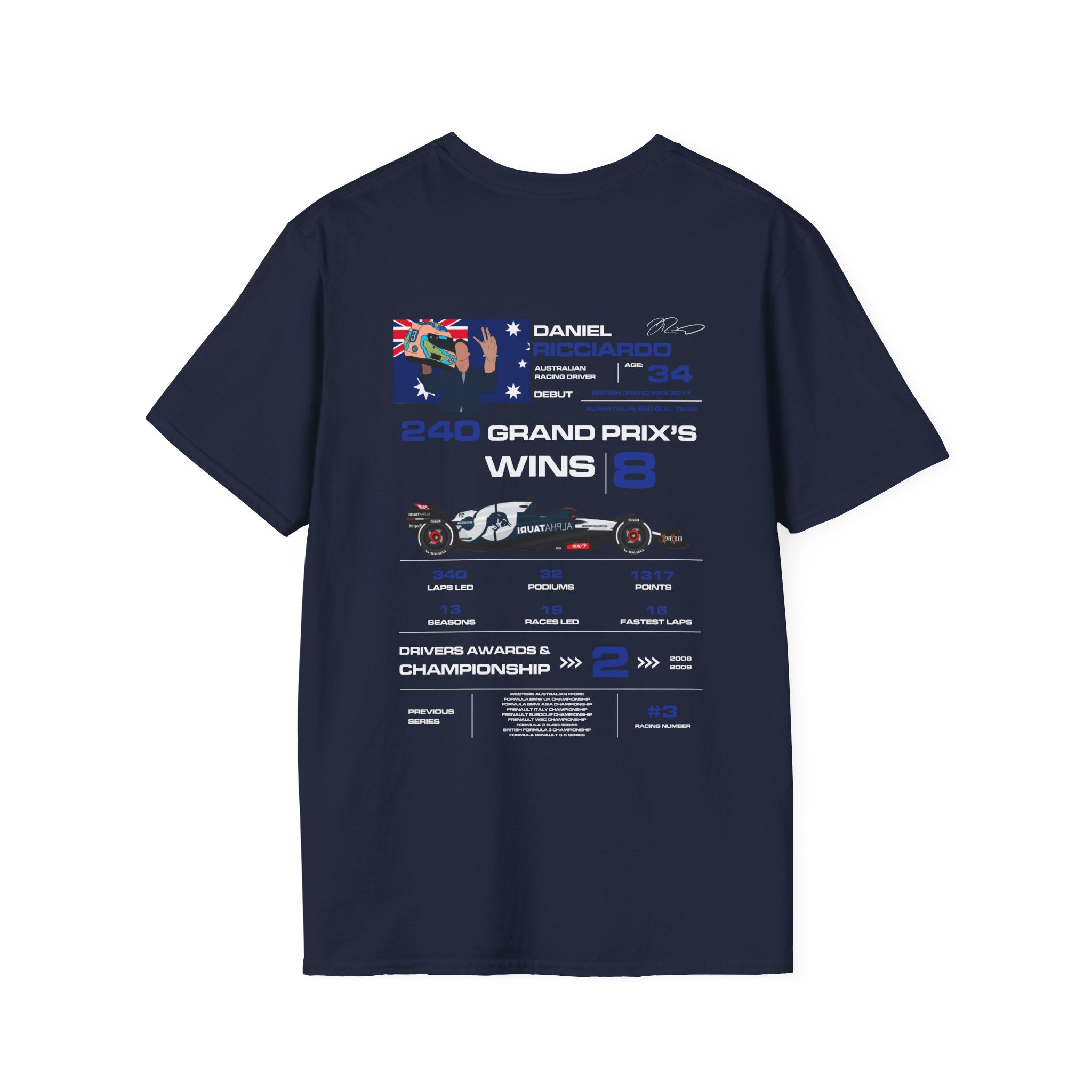 DANIEL RICCIARDO FORMULA ONE TEE