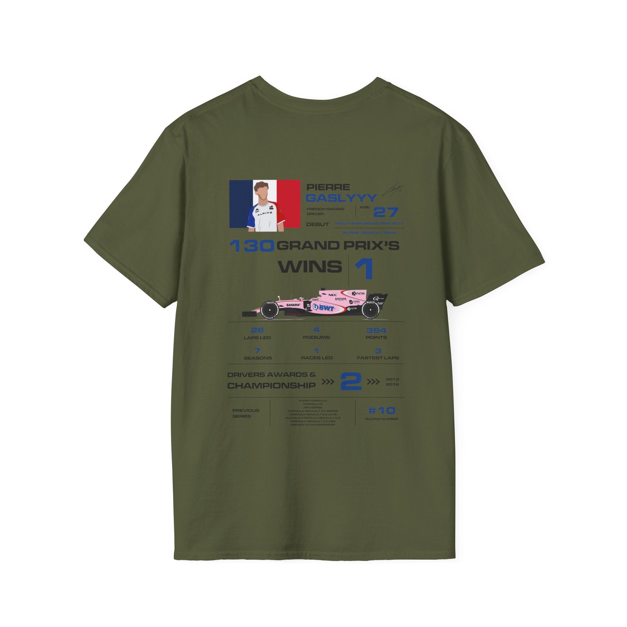PIERRE GASLY FORMULA ONE TEE