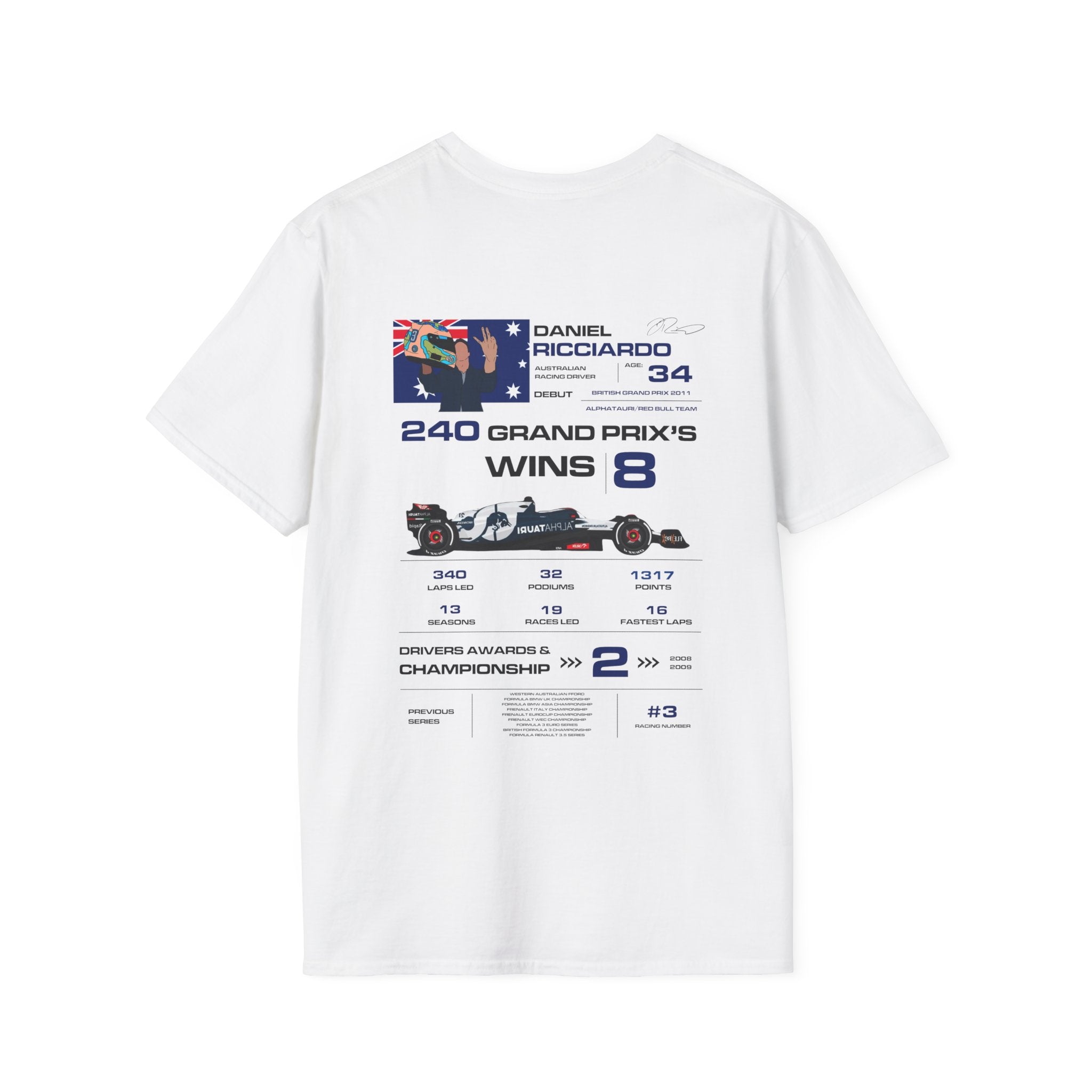 DANIEL RICCIARDO FORMULA ONE TEE