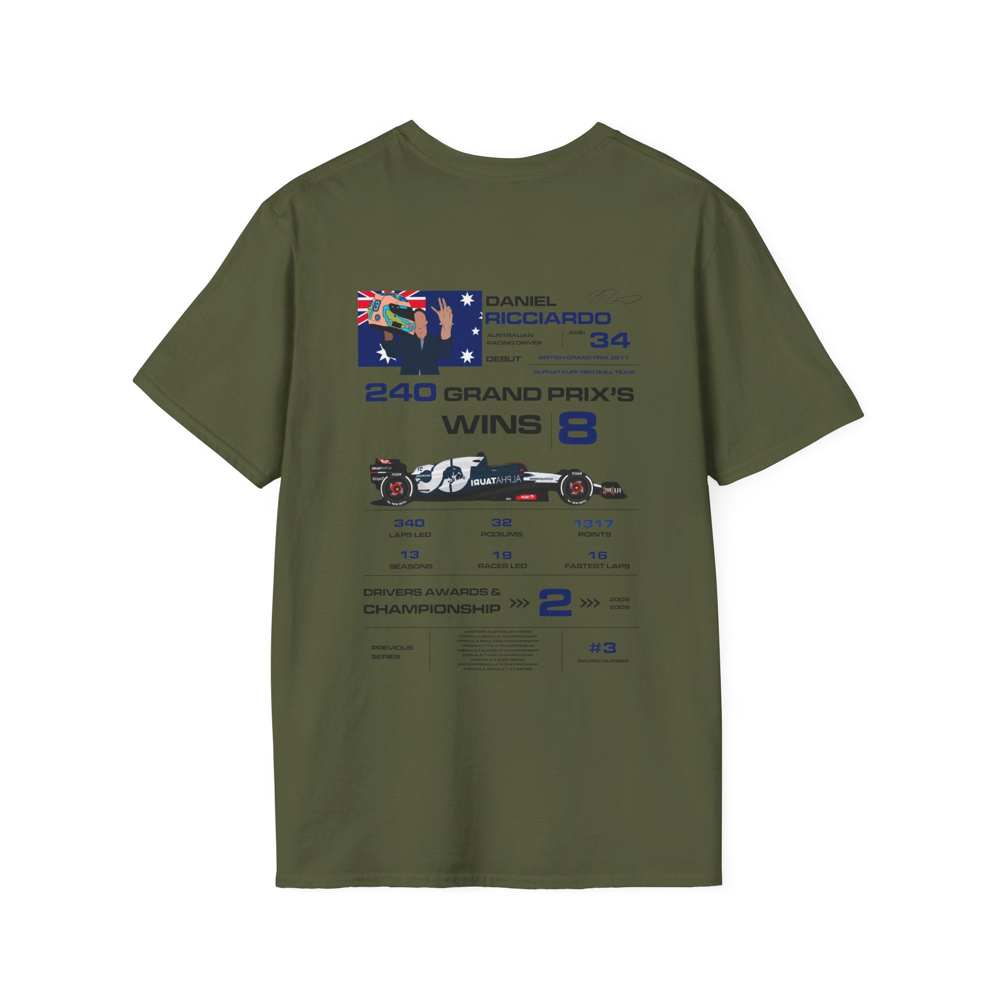 DANIEL RICCIARDO FORMULA ONE TEE