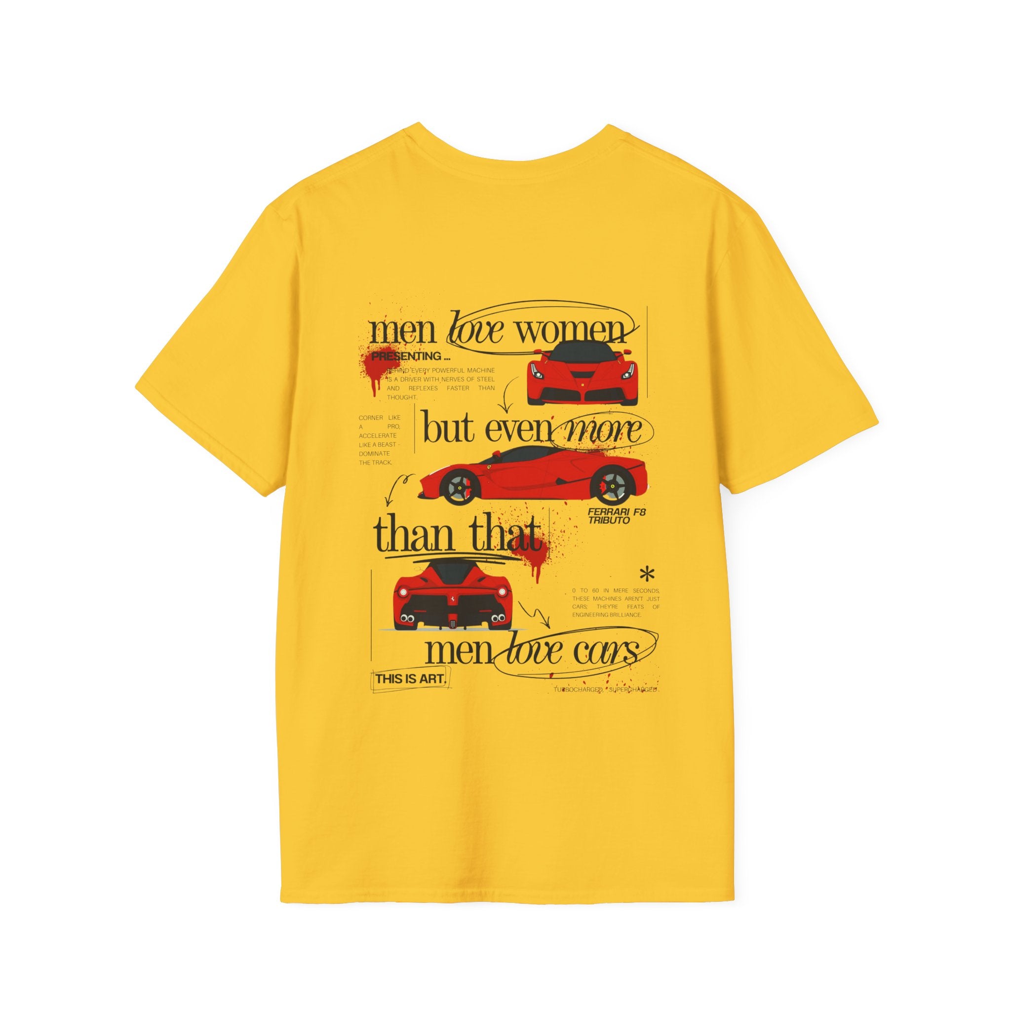 MEN LOVE CARS RACING TEE