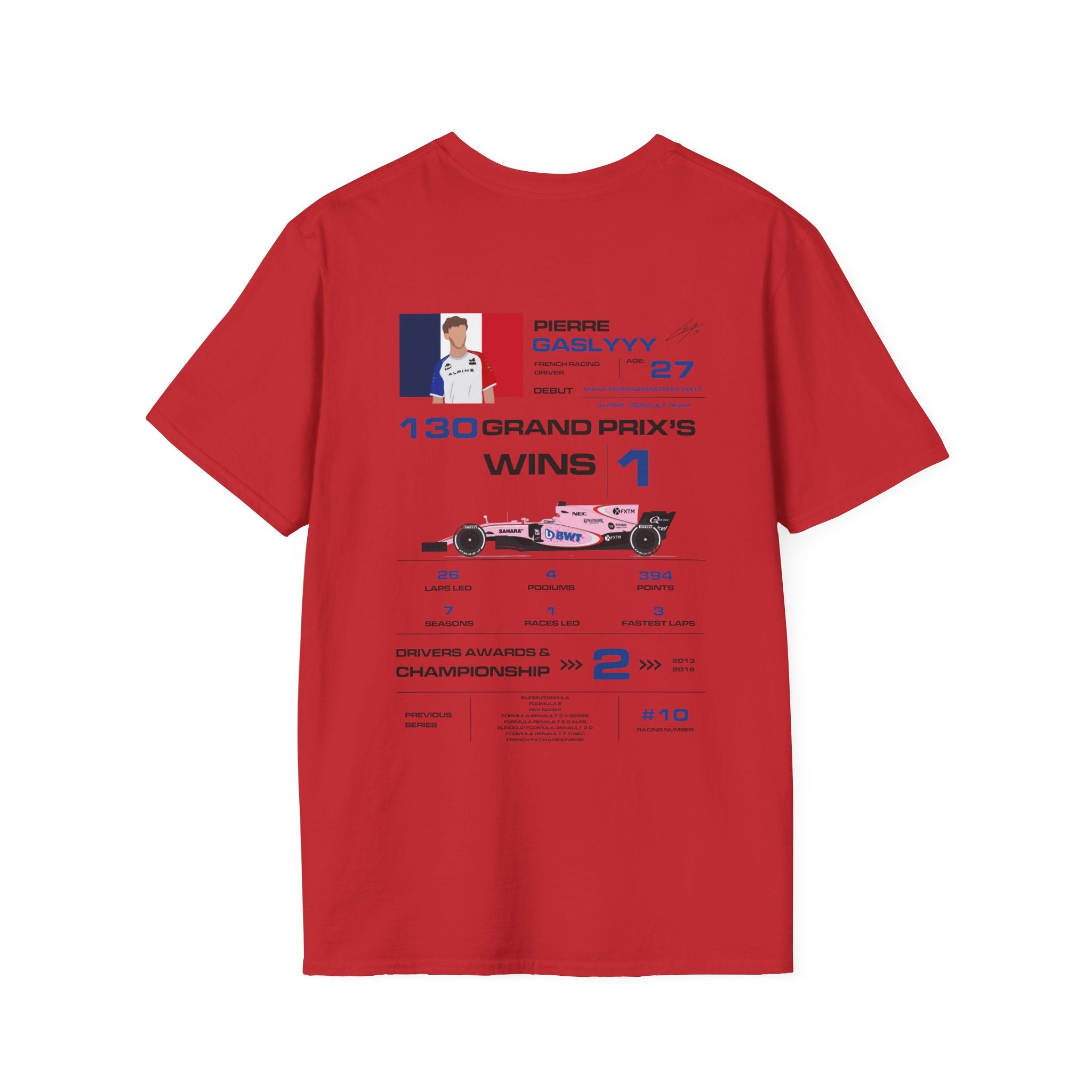 PIERRE GASLY FORMULA ONE TEE