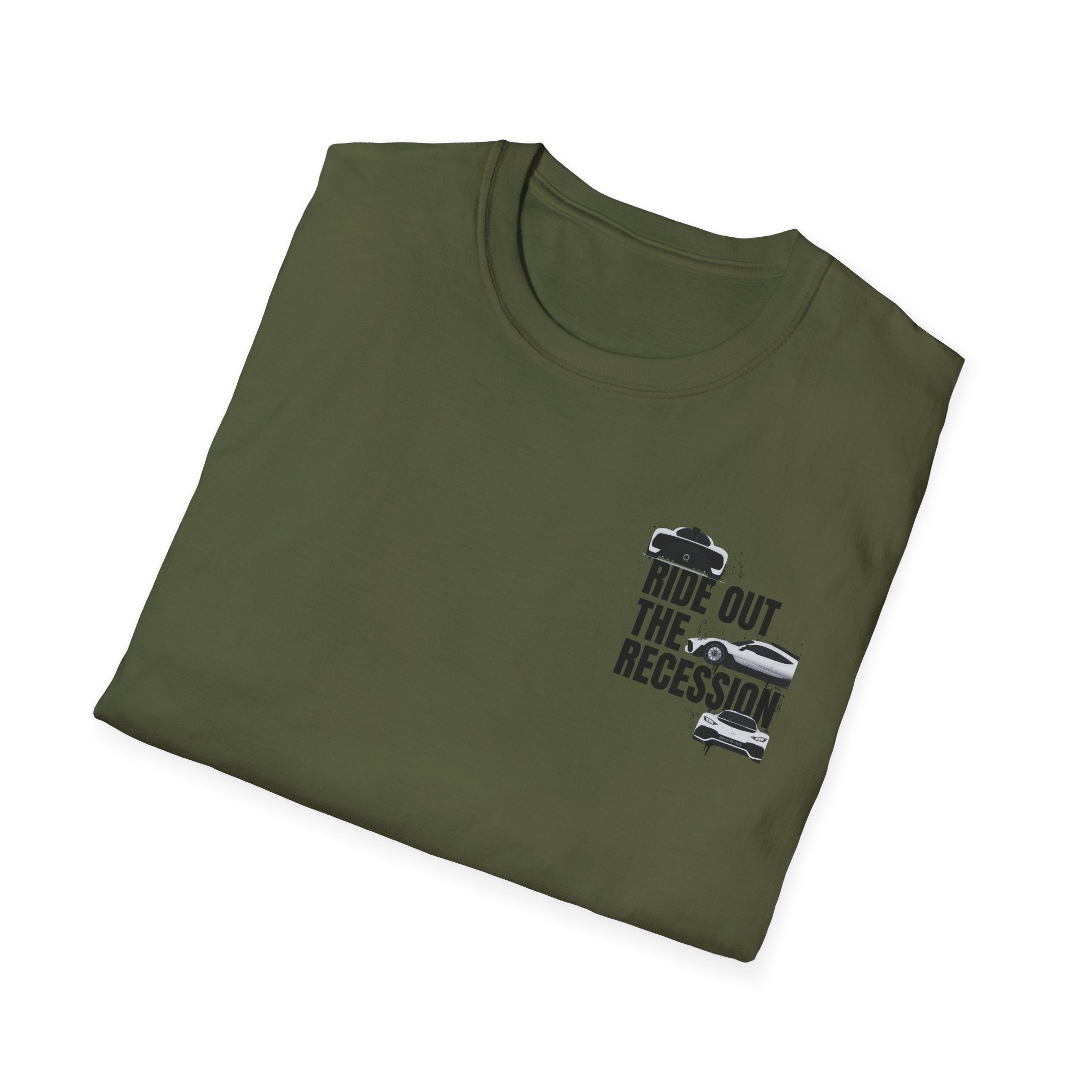 RIDE OUT THE RECESSION RACING TEE