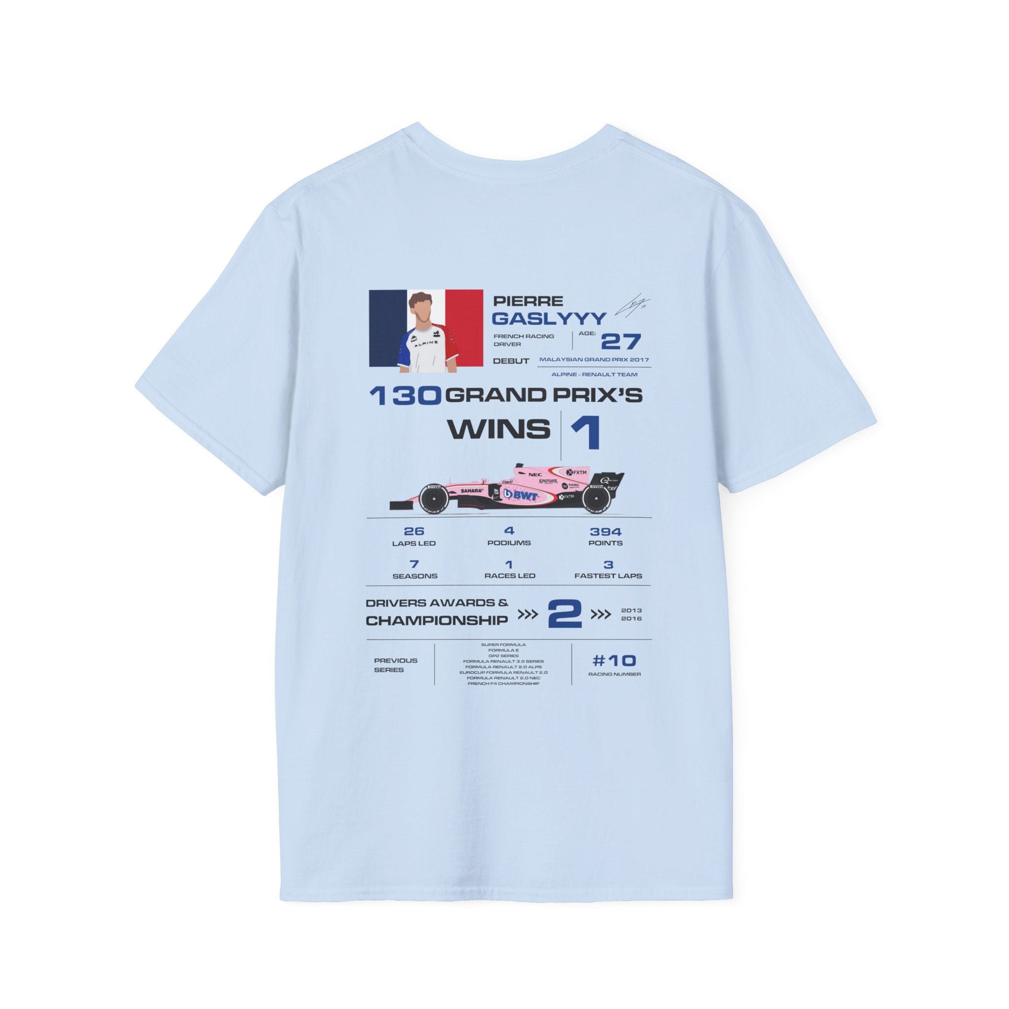 PIERRE GASLY FORMULA ONE TEE