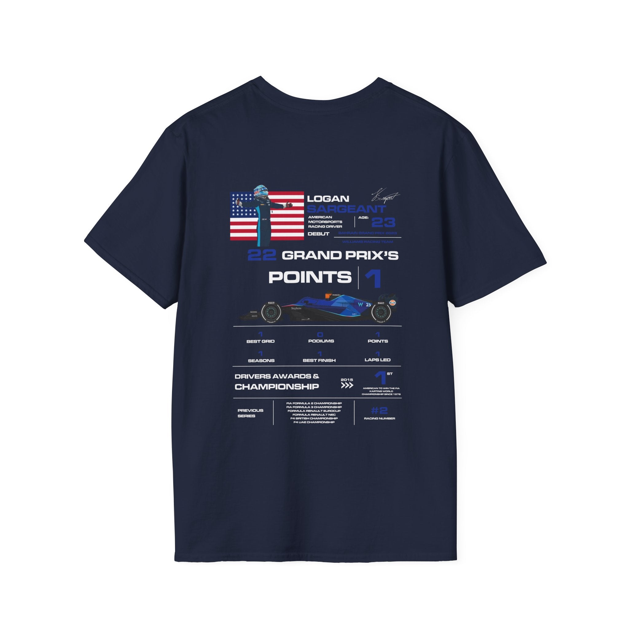 LOGAN SARGEANT FORMULA ONE TEE