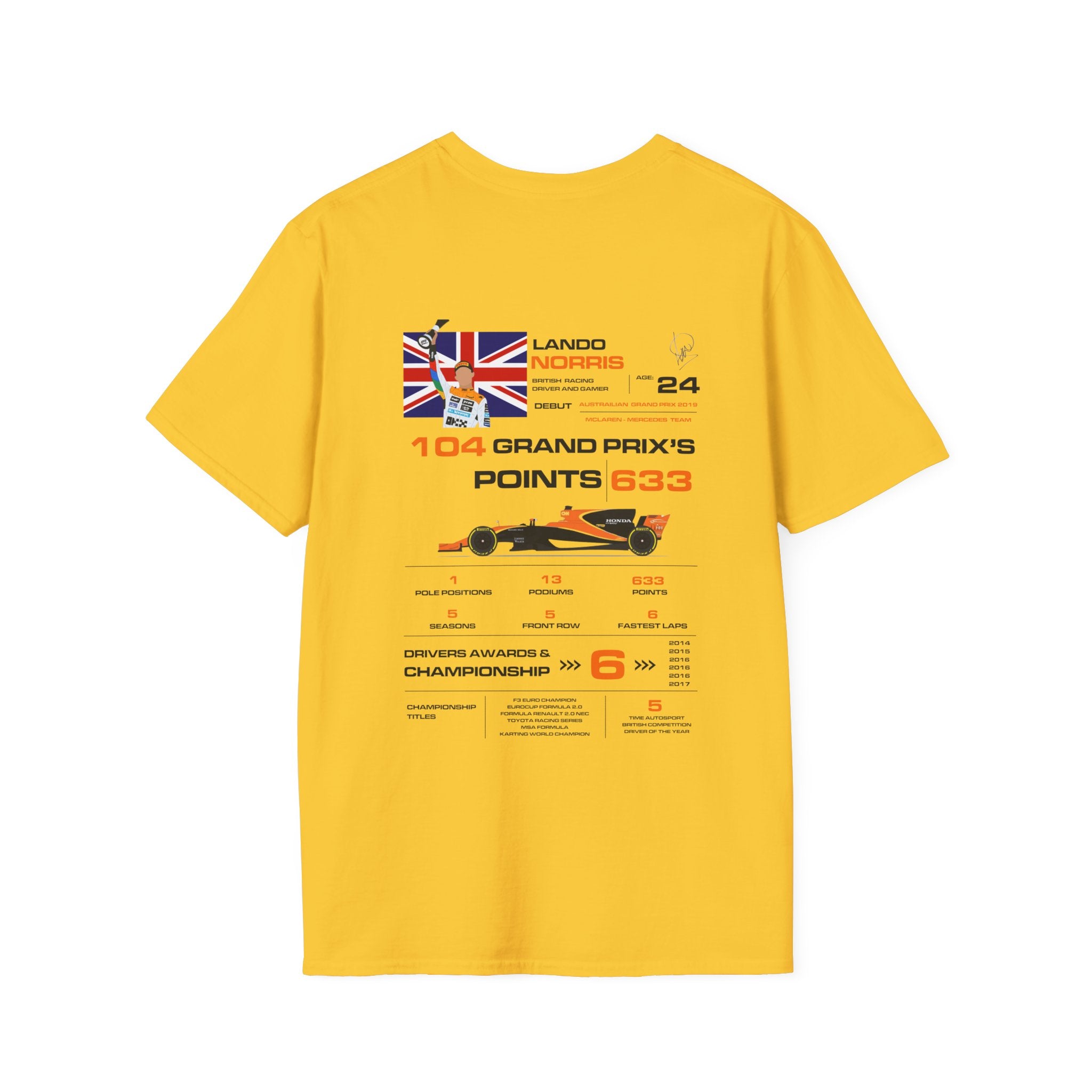 LANDO NORRIS FORMULA ONE TEE