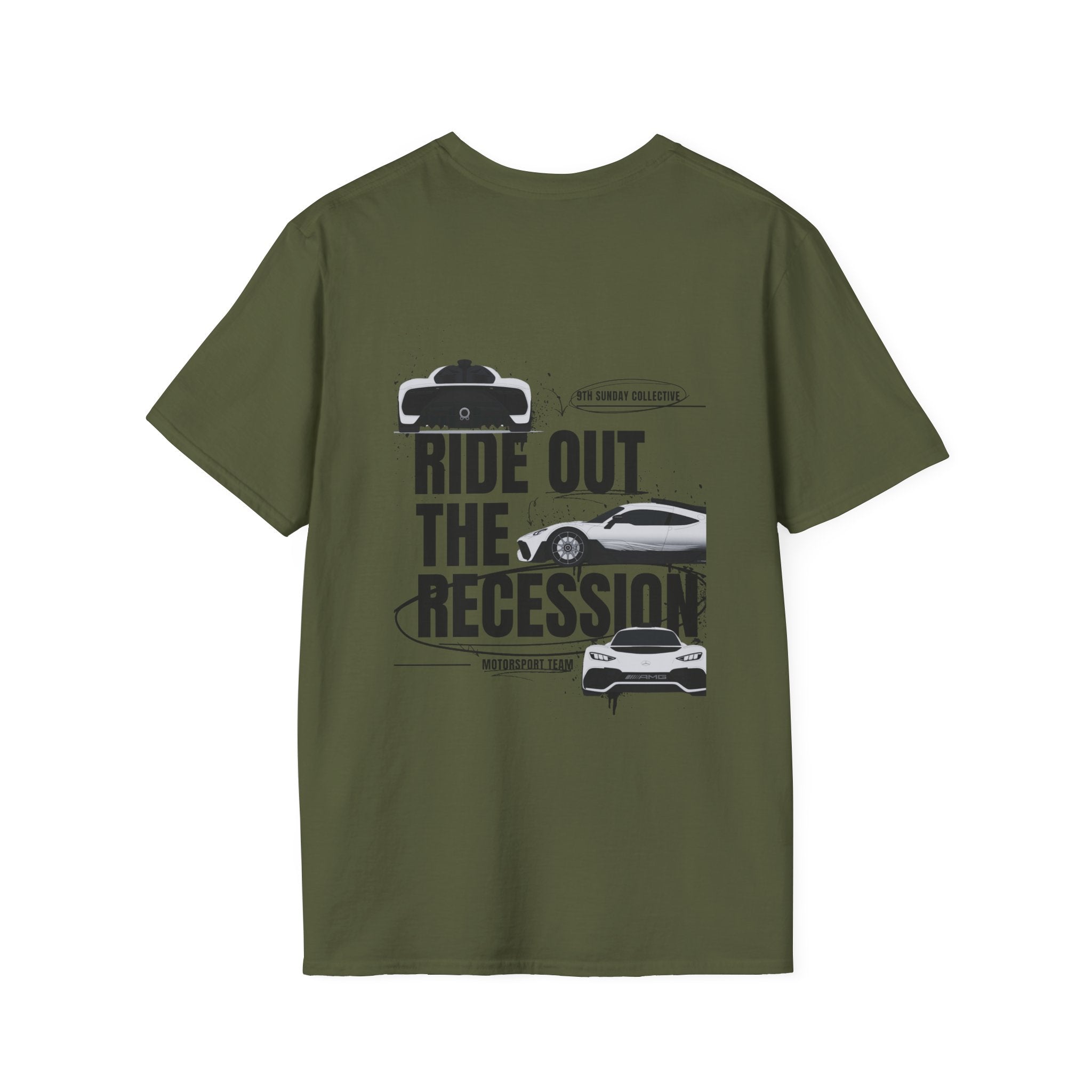 RIDE OUT THE RECESSION RACING TEE