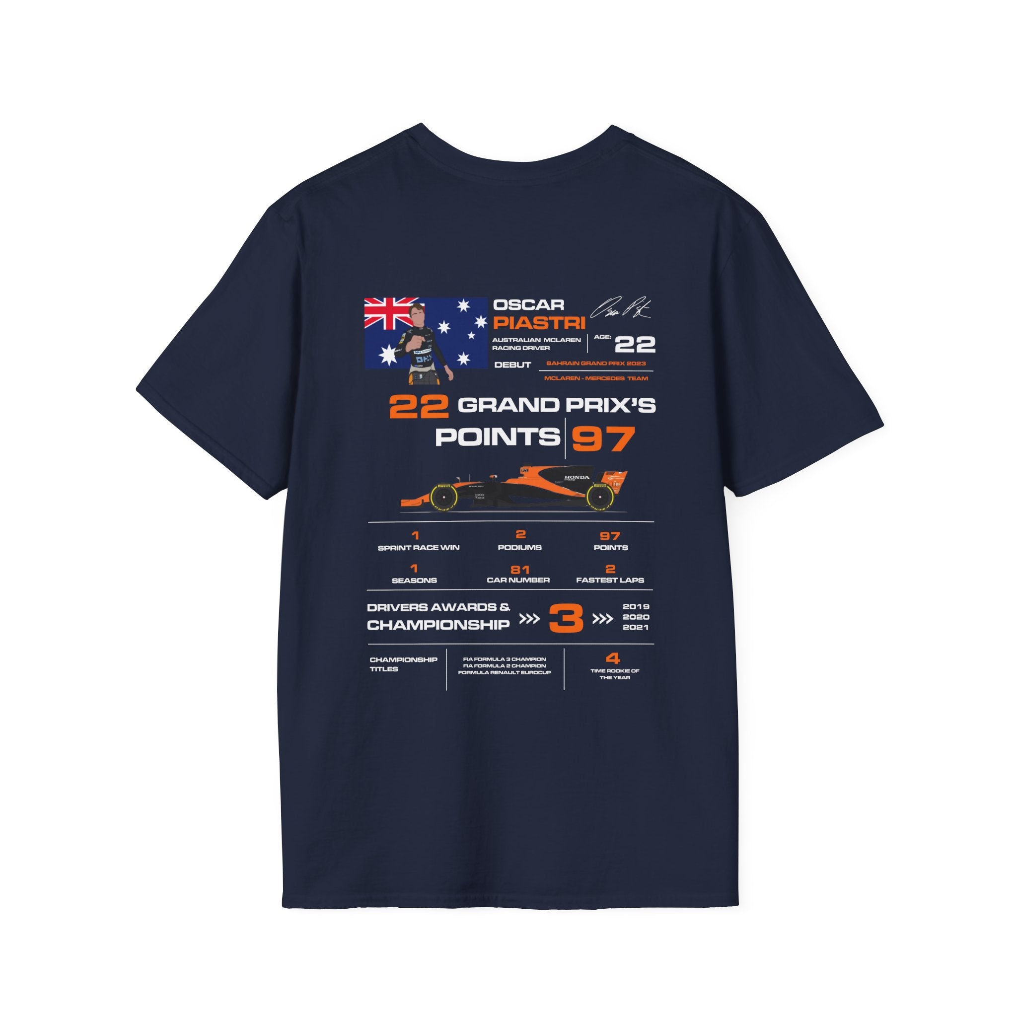OSCAR PIASTRI FORMULA ONE TEE