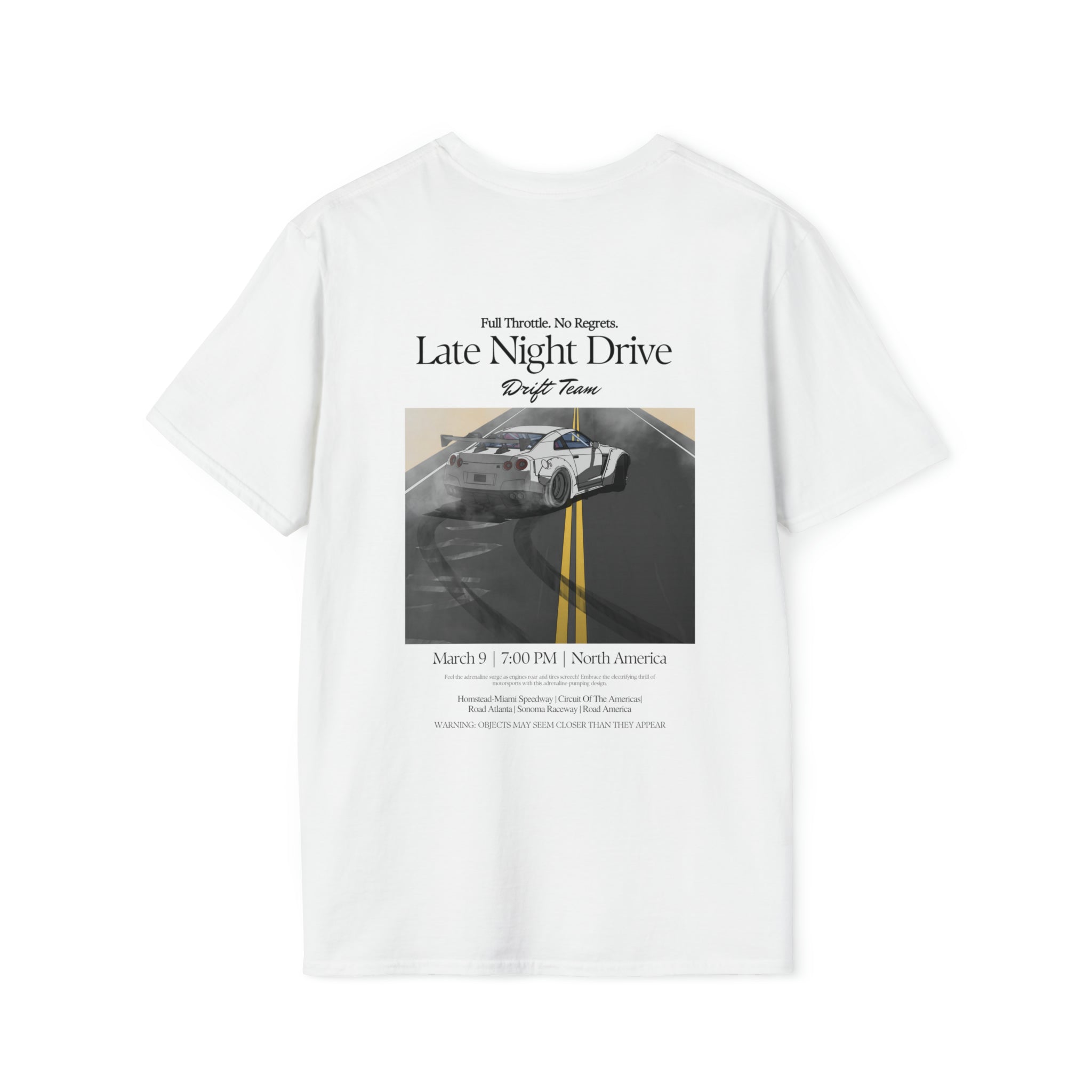 LATE NIGHT DRIVE DRIFTING TEE