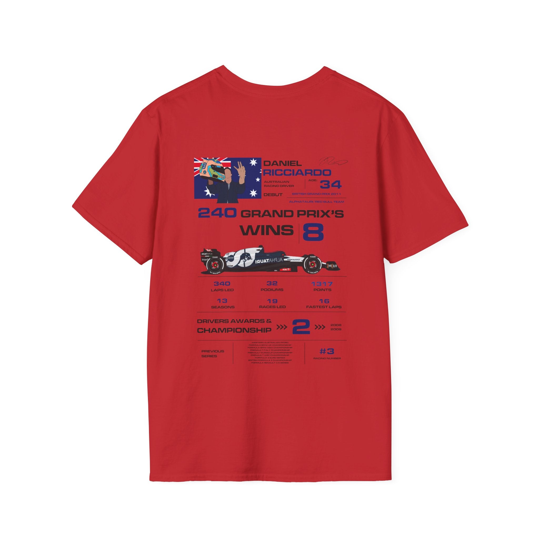 DANIEL RICCIARDO FORMULA ONE TEE