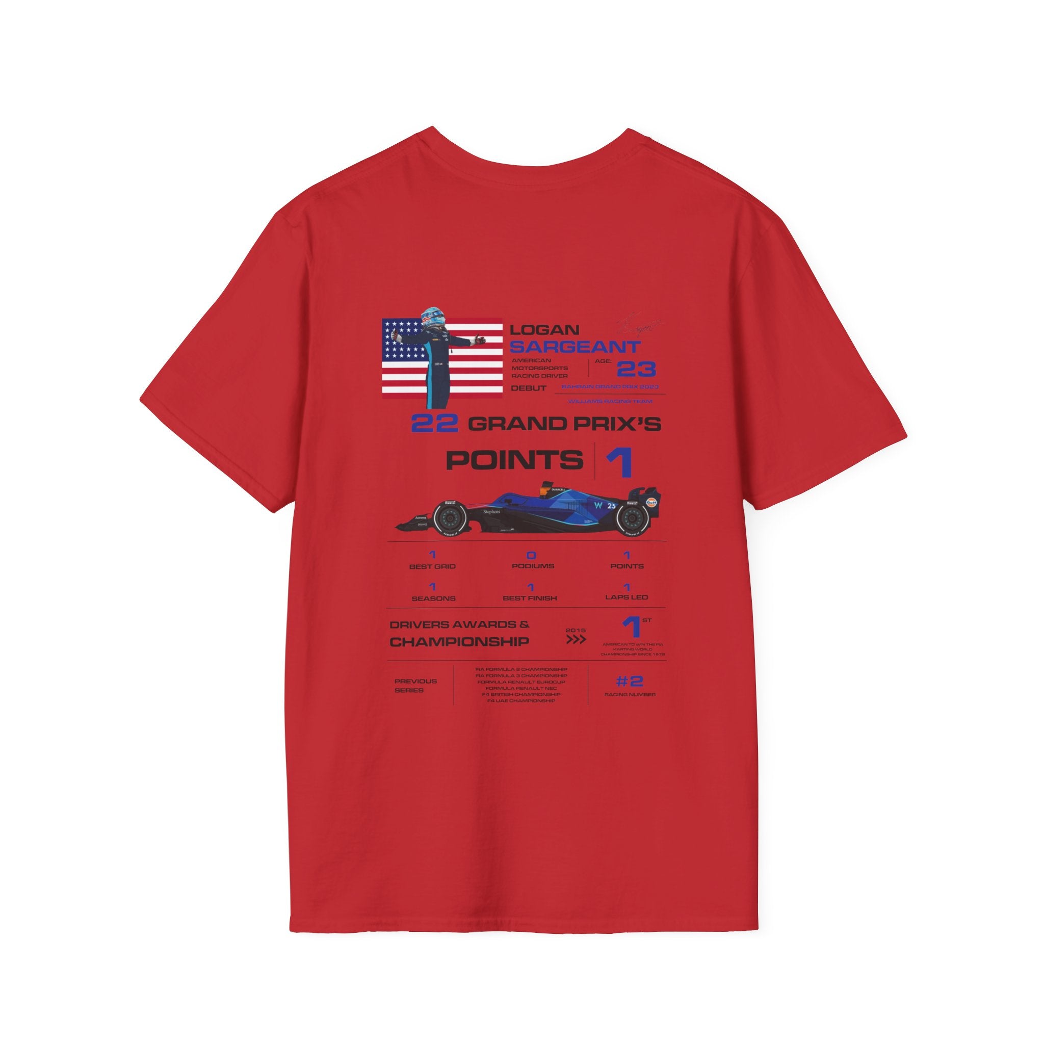 LOGAN SARGEANT FORMULA ONE TEE