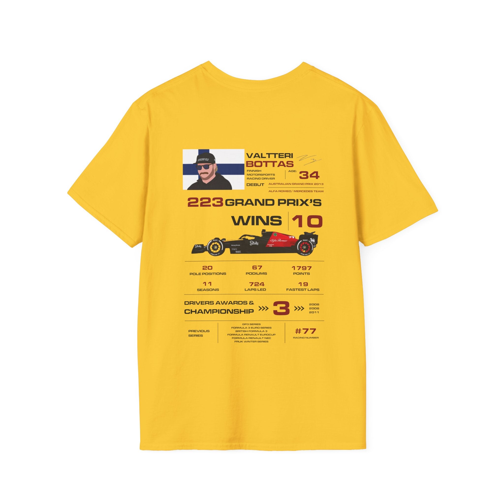 VALTTERI BOTTAS FORMULA ONE TEE