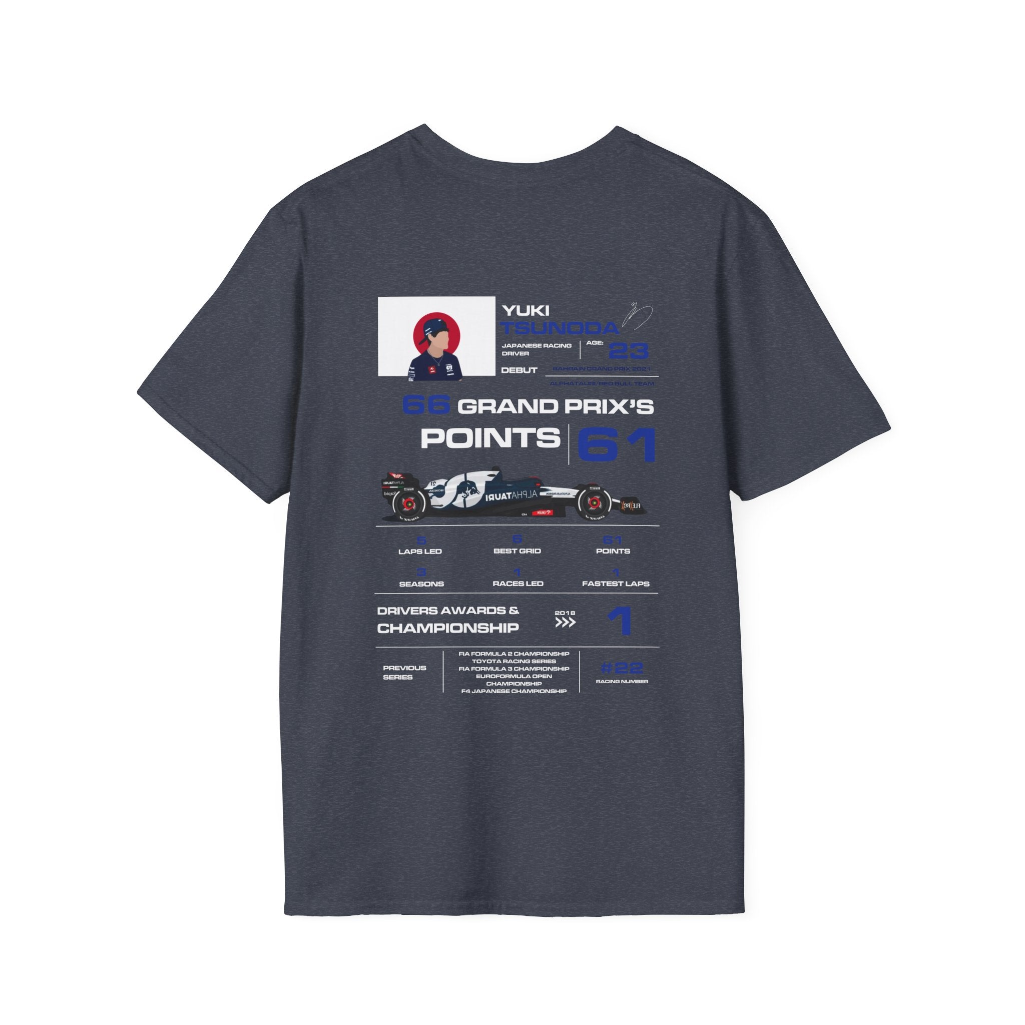 YUKI TSUNODA FORMULA ONE TEE