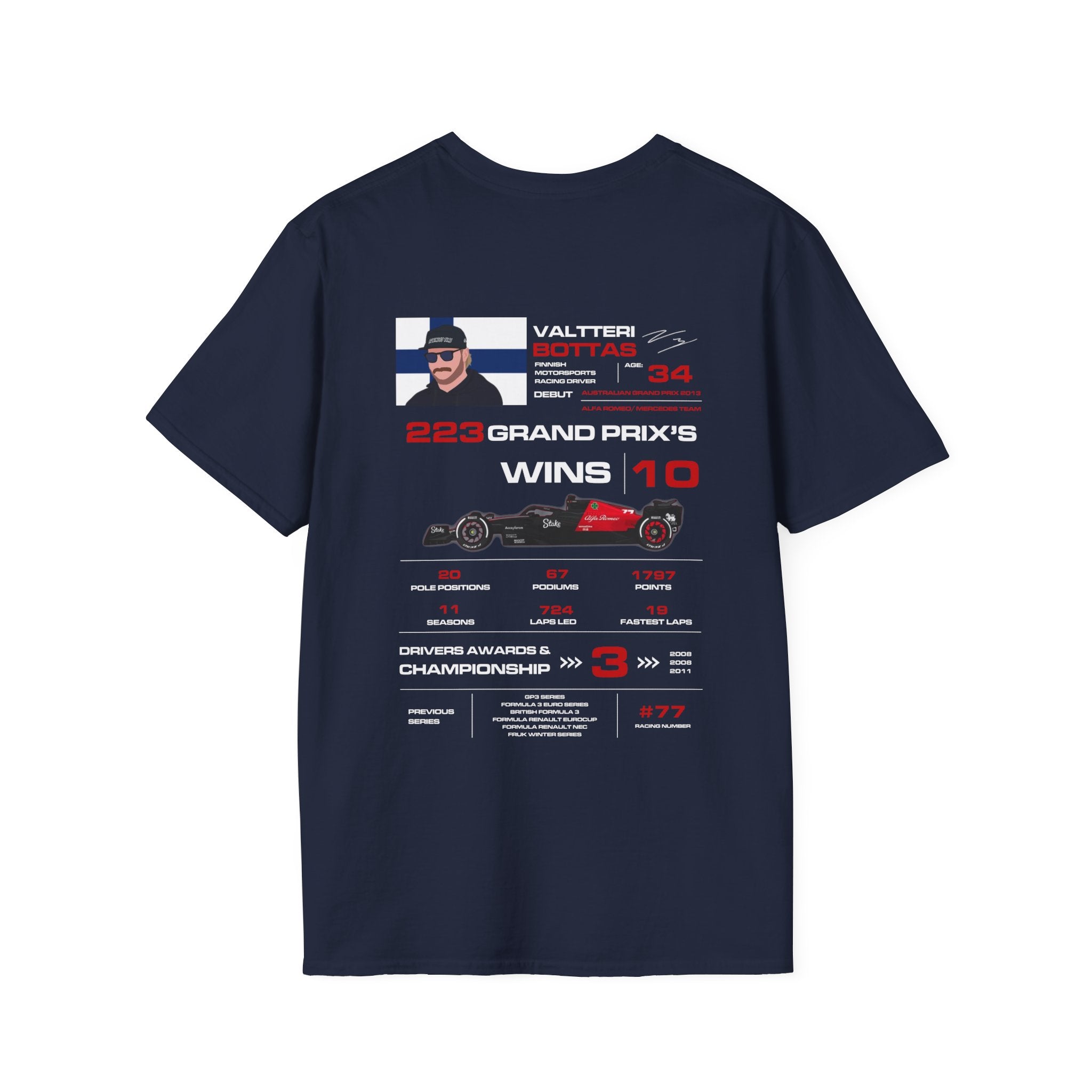VALTTERI BOTTAS FORMULA ONE TEE