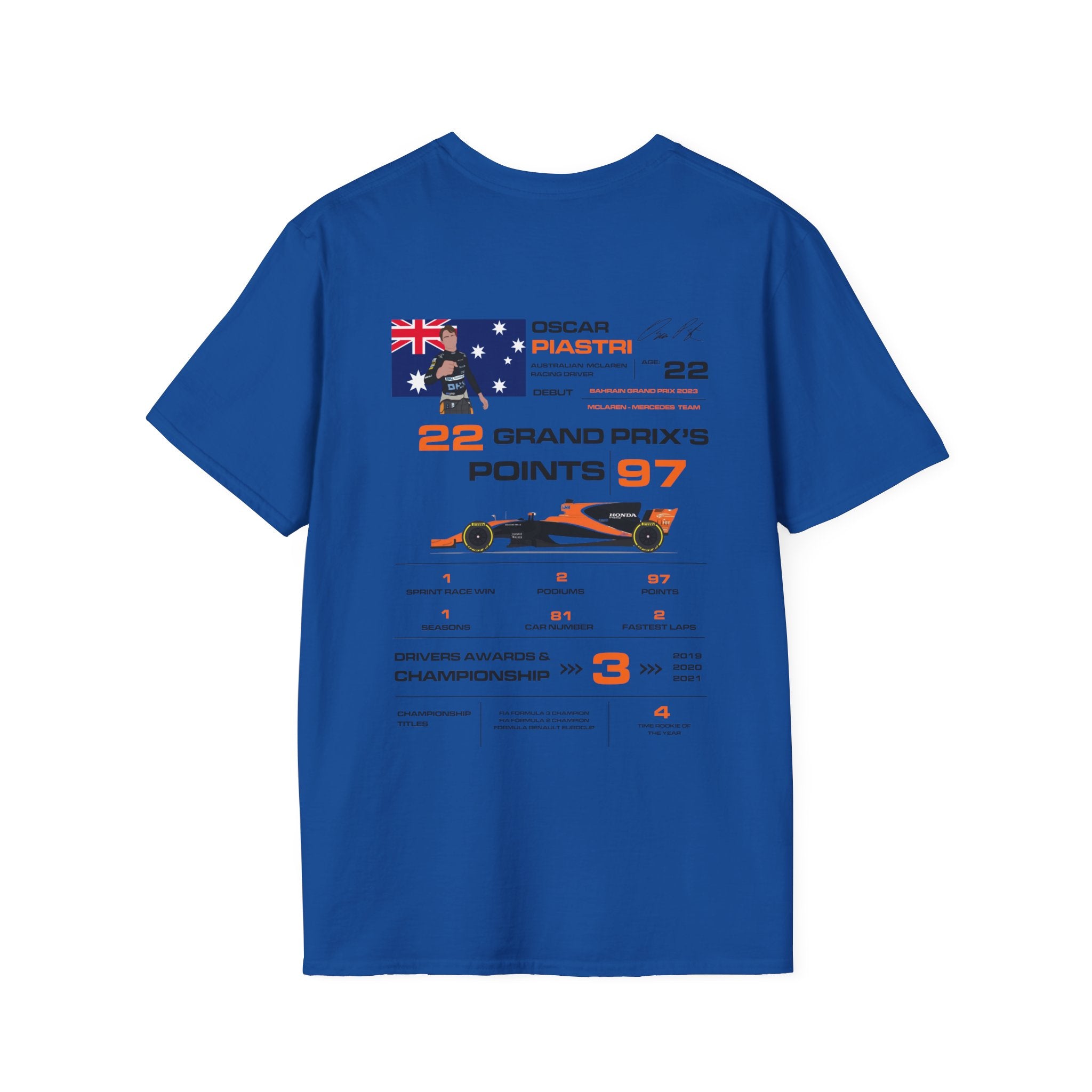 OSCAR PIASTRI FORMULA ONE TEE