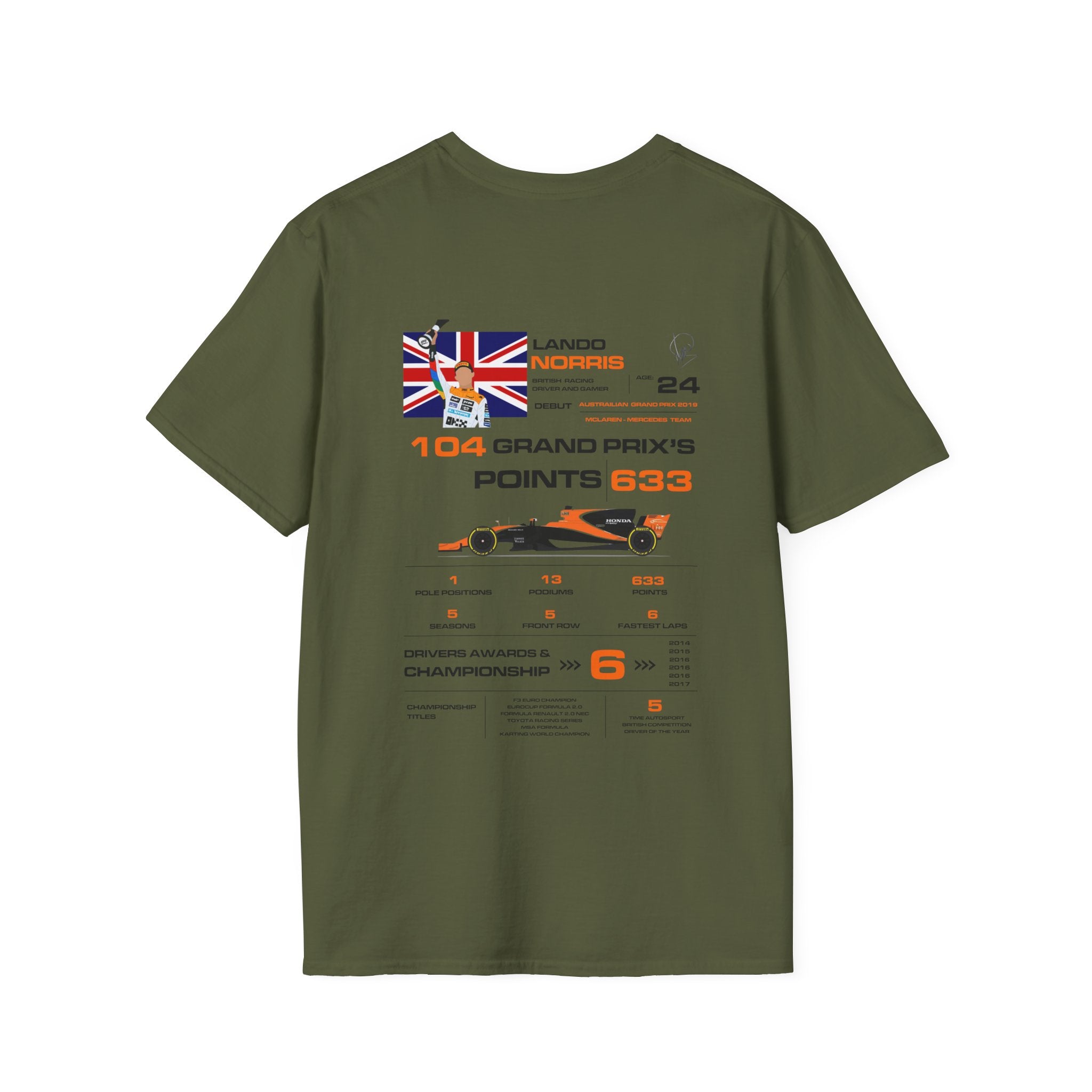 LANDO NORRIS FORMULA ONE TEE