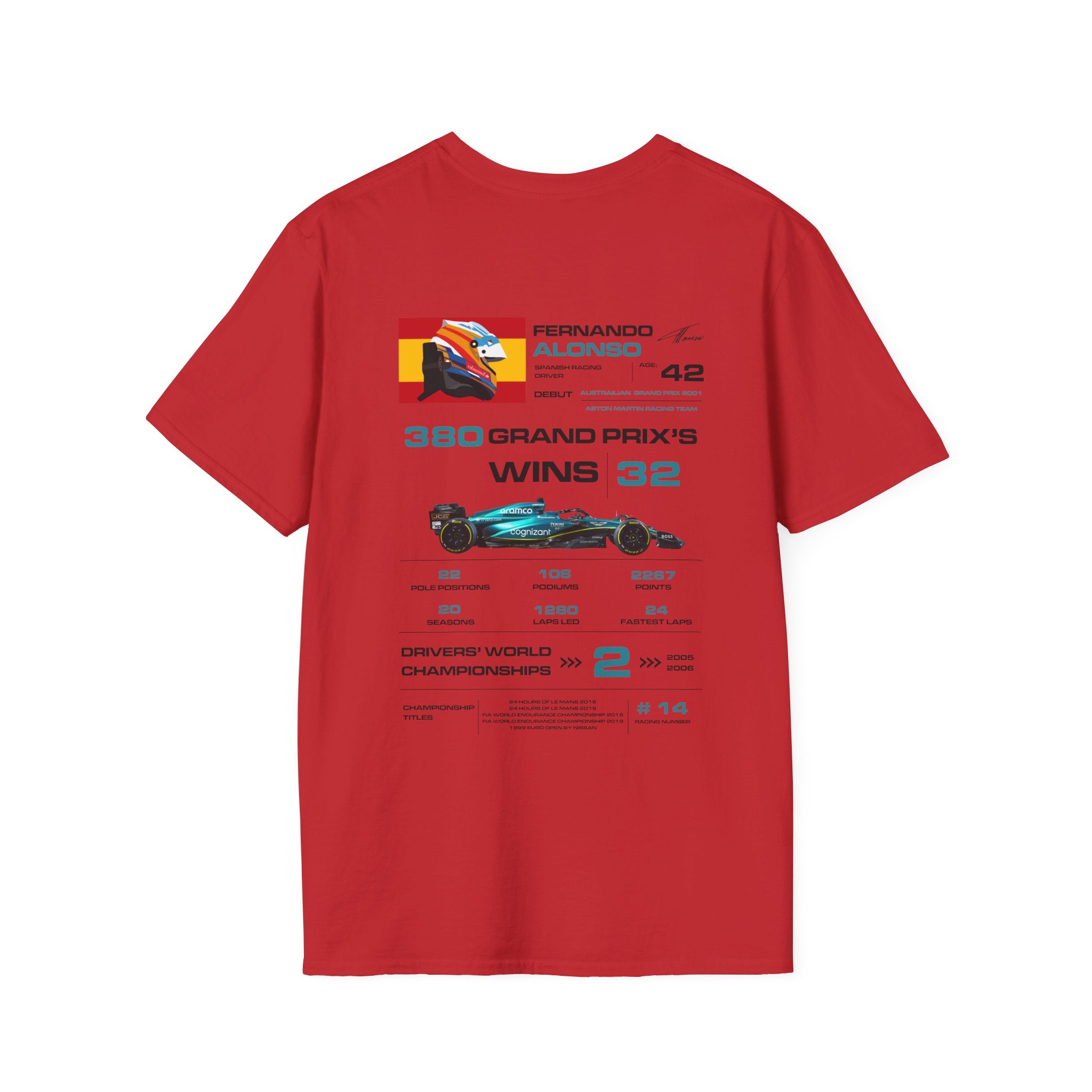 FERNANDO ALONSO FORMULA ONE TEE