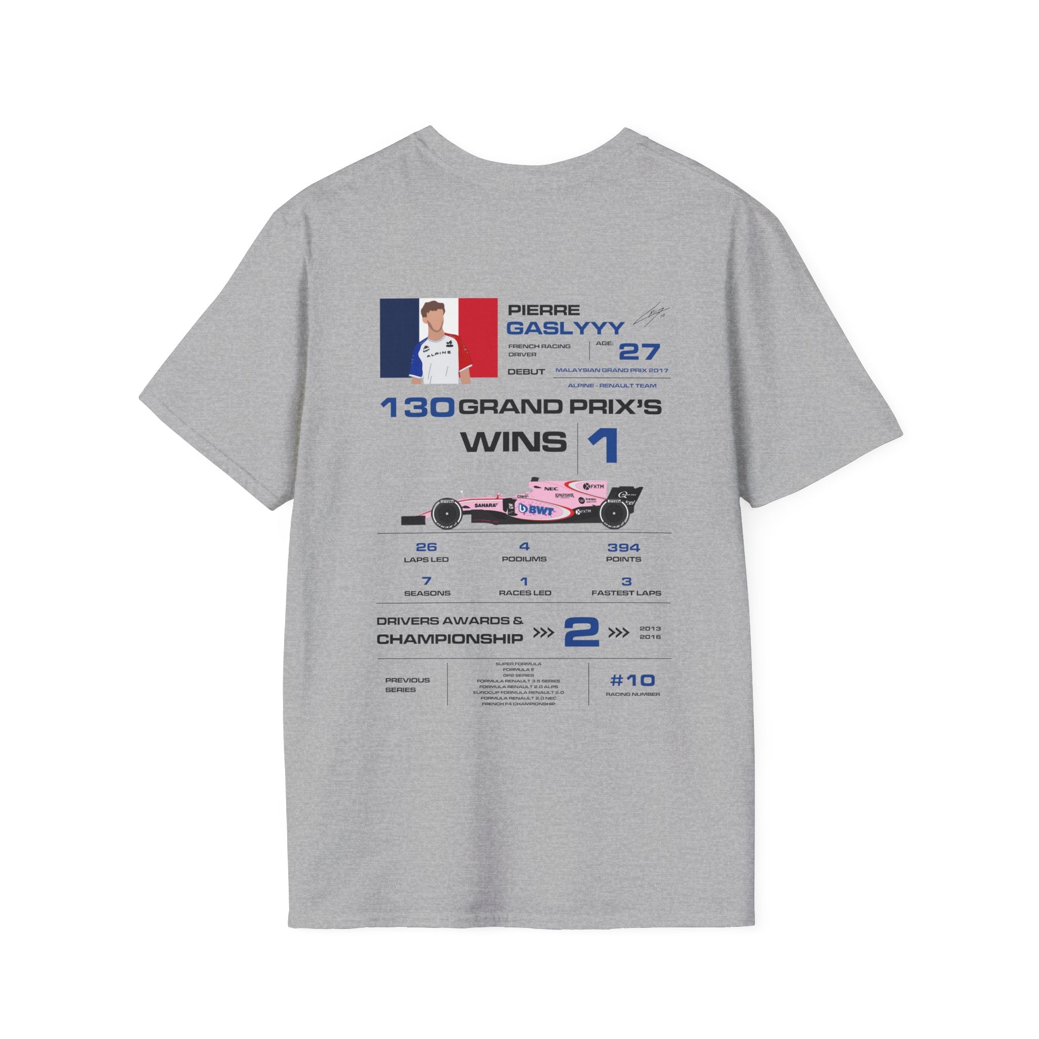 PIERRE GASLY FORMULA ONE TEE