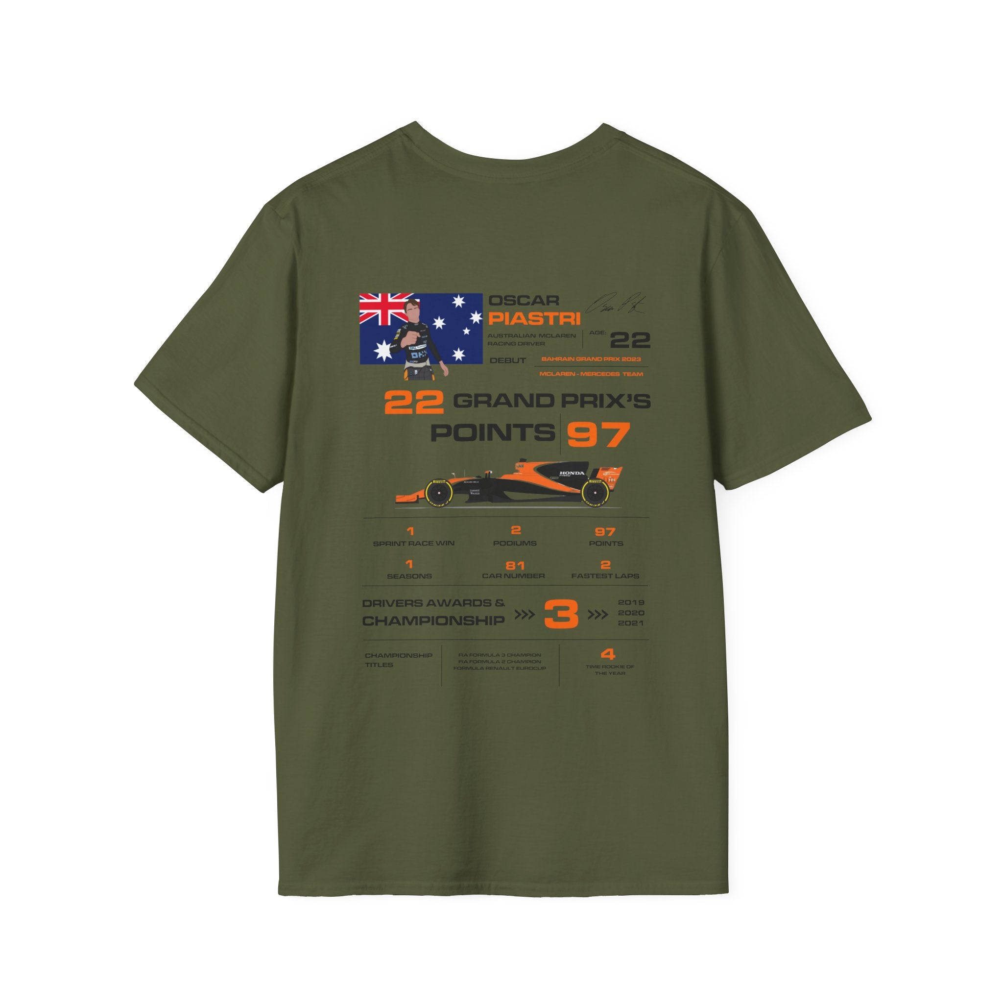 OSCAR PIASTRI FORMULA ONE TEE