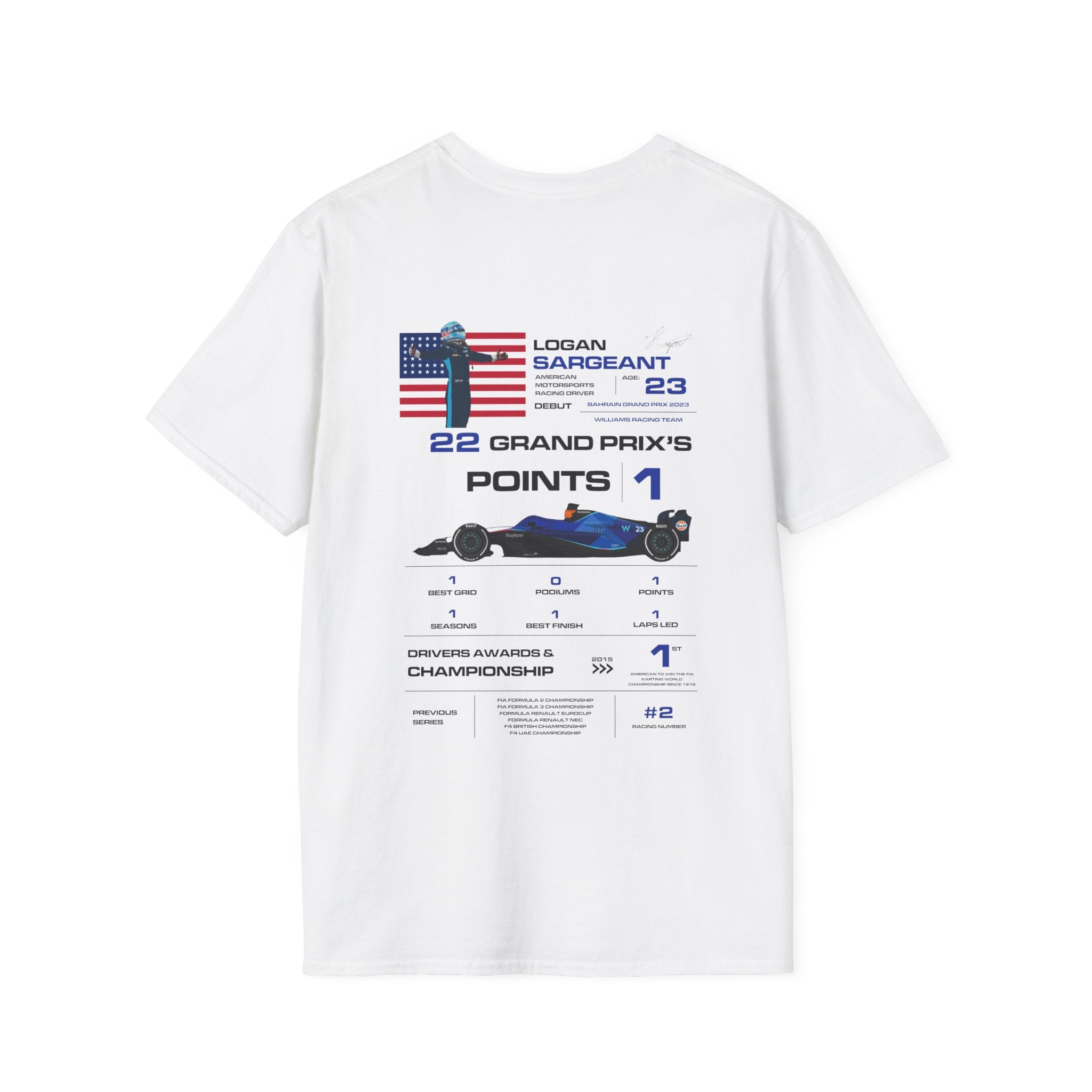 LOGAN SARGEANT FORMULA ONE TEE