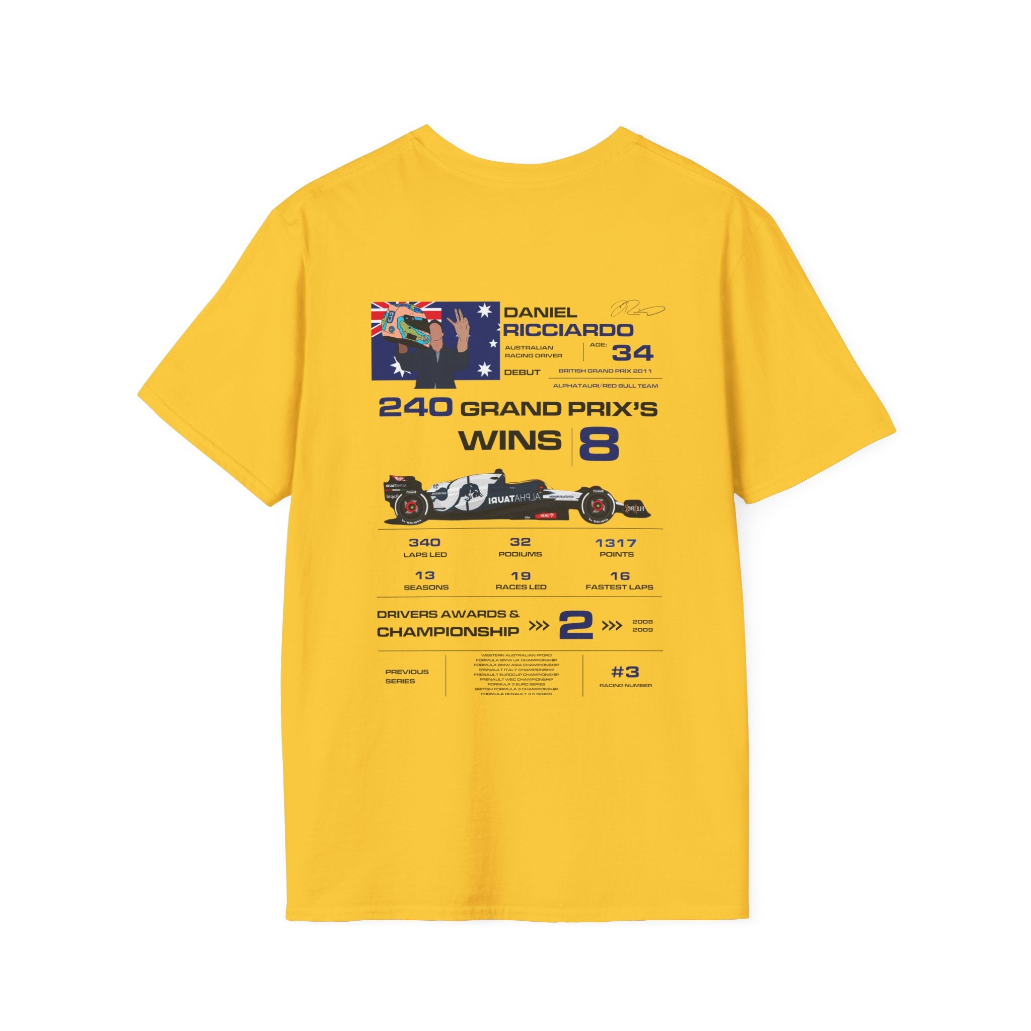 DANIEL RICCIARDO FORMULA ONE TEE