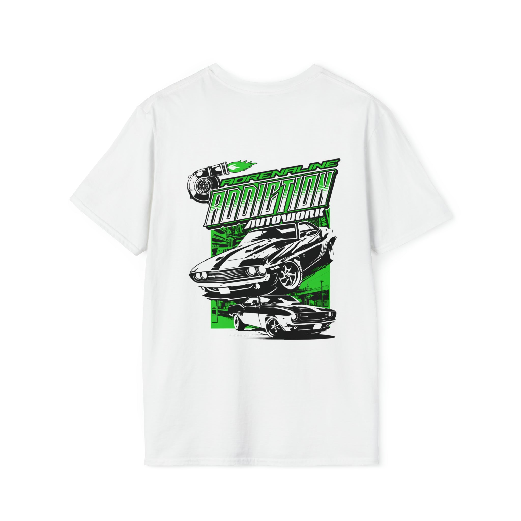 ADRENALINE ADDICTION AUTOWORK TEE