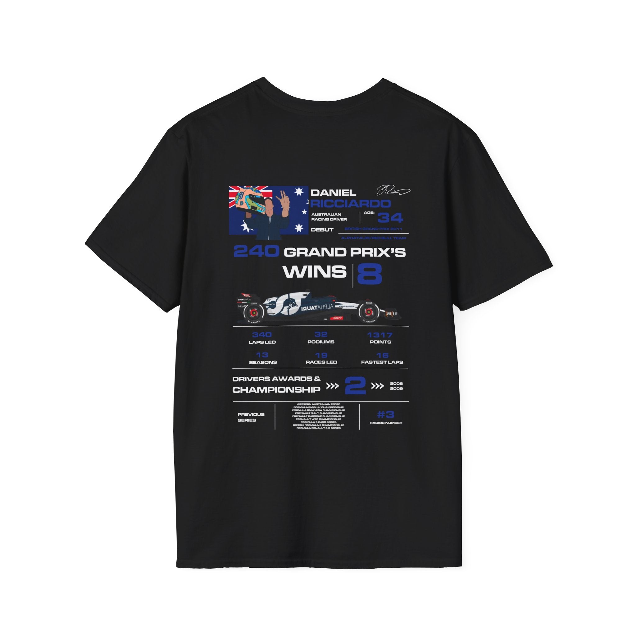 DANIEL RICCIARDO FORMULA ONE TEE
