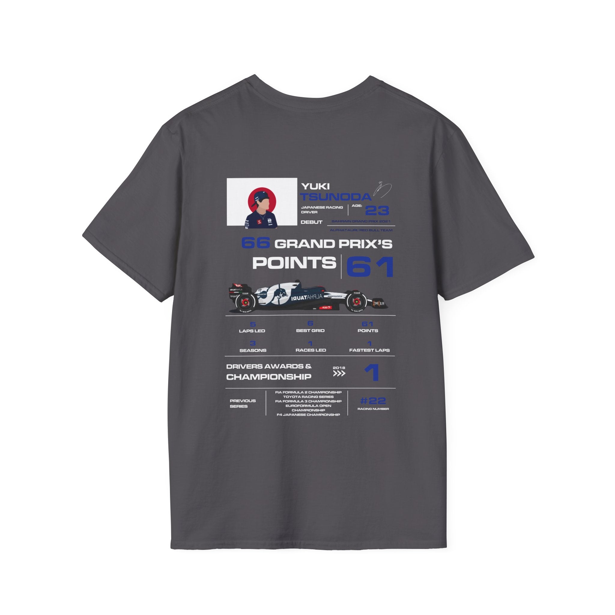 YUKI TSUNODA FORMULA ONE TEE
