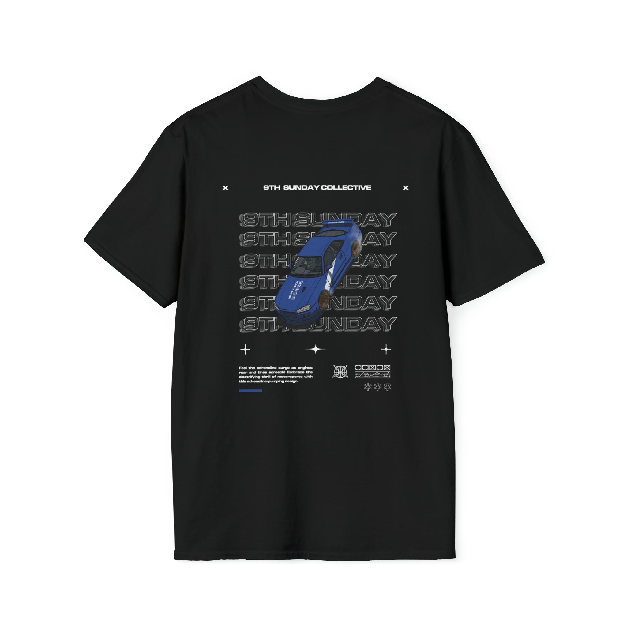 9TH SUNDAY BLUE CAR TEE