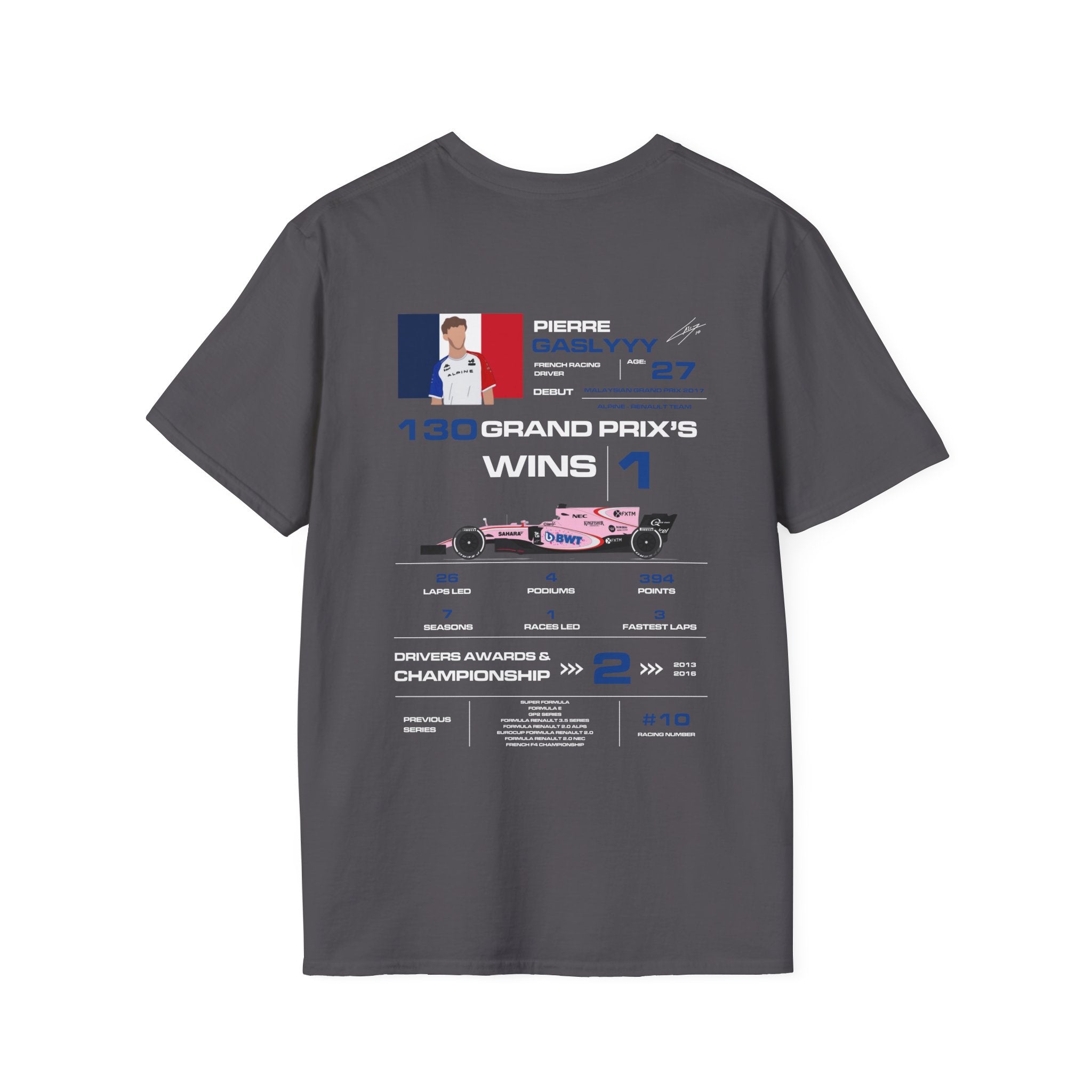PIERRE GASLY FORMULA ONE TEE