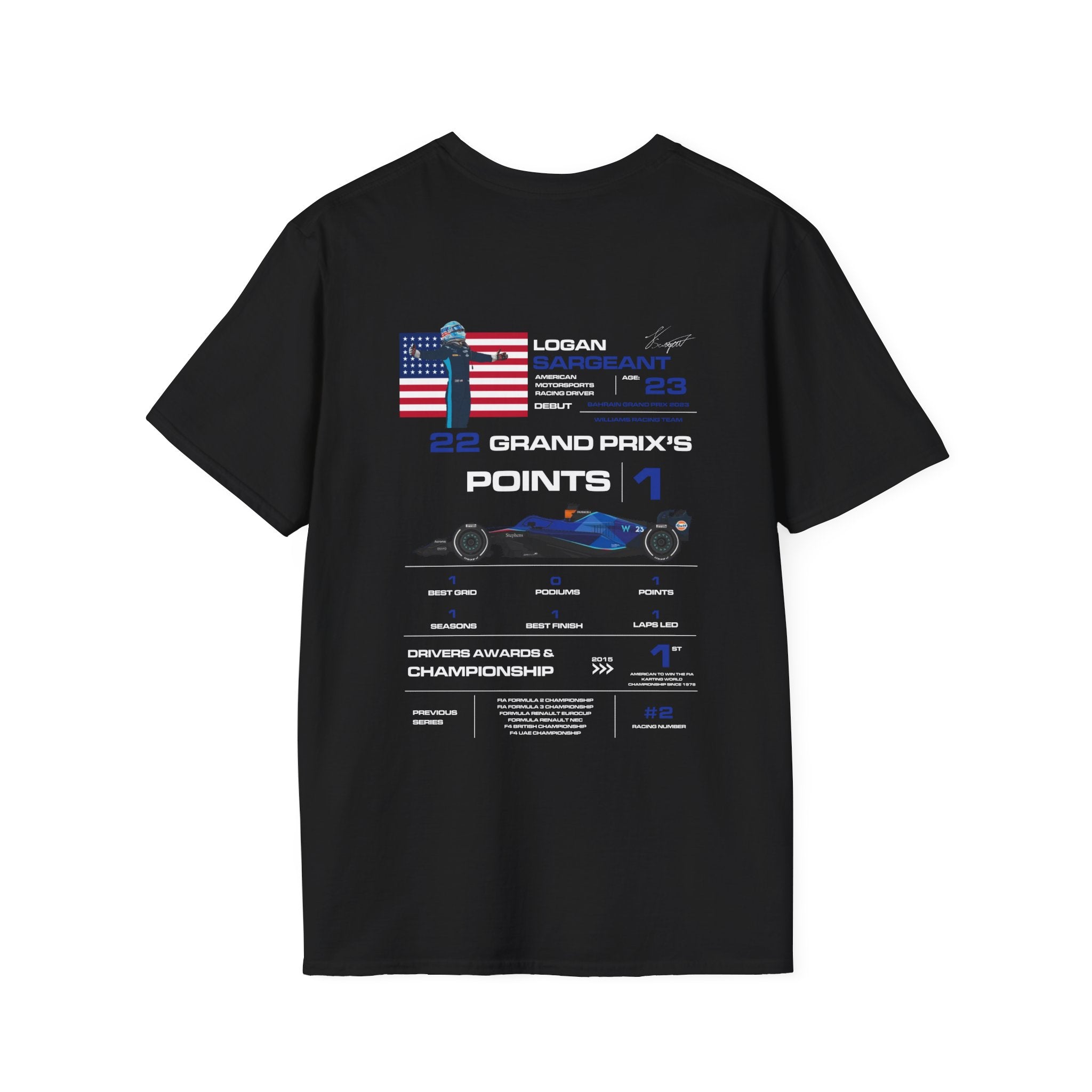 LOGAN SARGEANT FORMULA ONE TEE